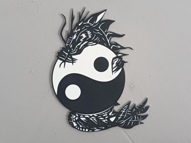 Yin Yang Dragon Wall decoration
