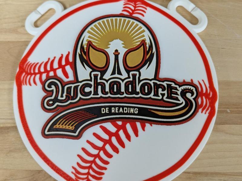 Reading Phillies Luchadores Oversized Pendant
