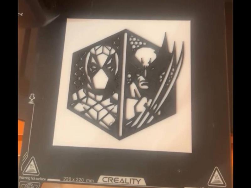 Deadpool and Wolverine painting