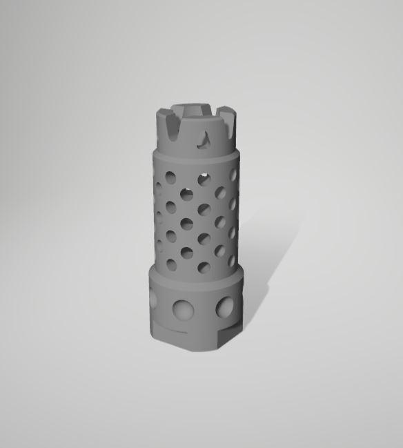 Flash Hider 14mm CCW for Airsoft (KAC compatible)