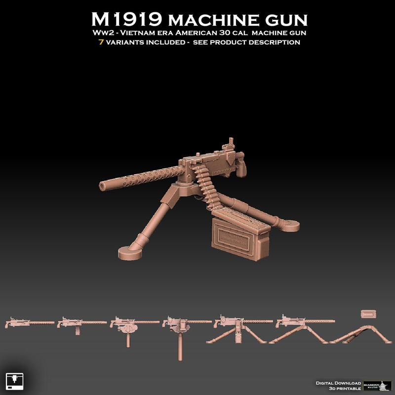 M1919 Browning 30 cal Machine Gun