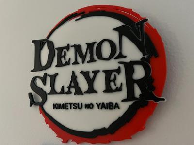 DEMON SLAYER 3D EMBOSS LOGO