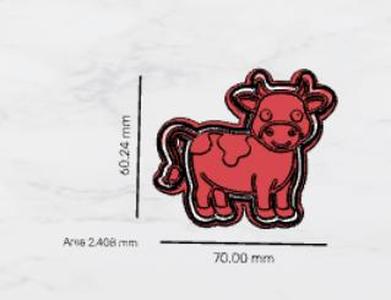 cow 2 cutter and stamp