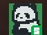 panda pixel art