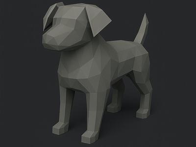 Low-poly Dog