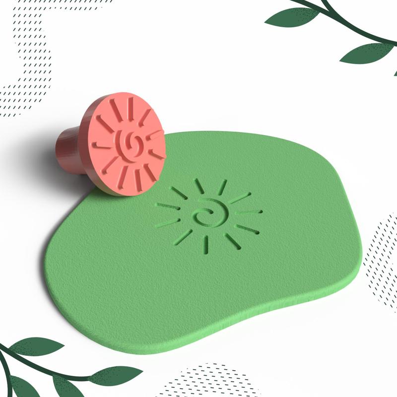 CLAY STAMP NO.16 | DIGITAL STL FILE | 1 SIZE