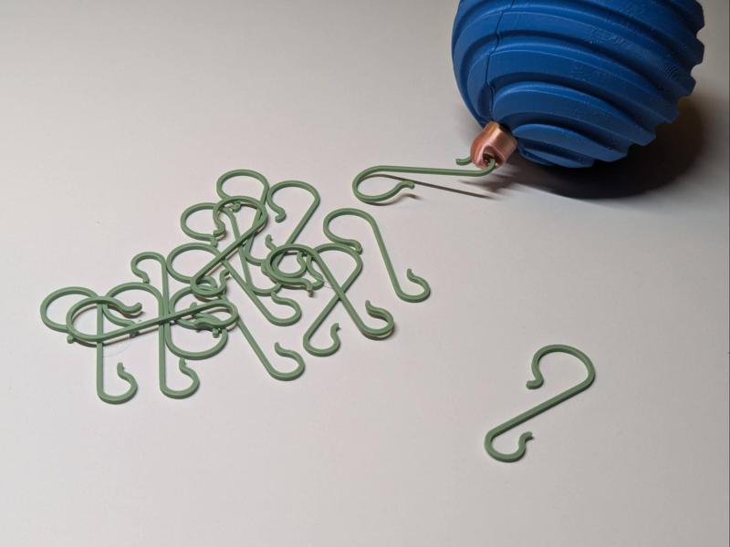 Christmas tree ornament ball hook