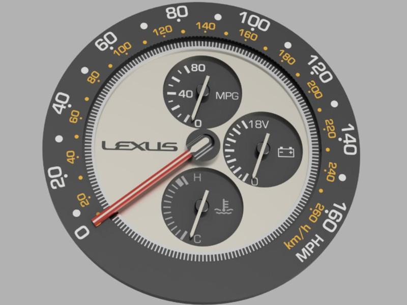 Lexus IS300 Gauge Cluster