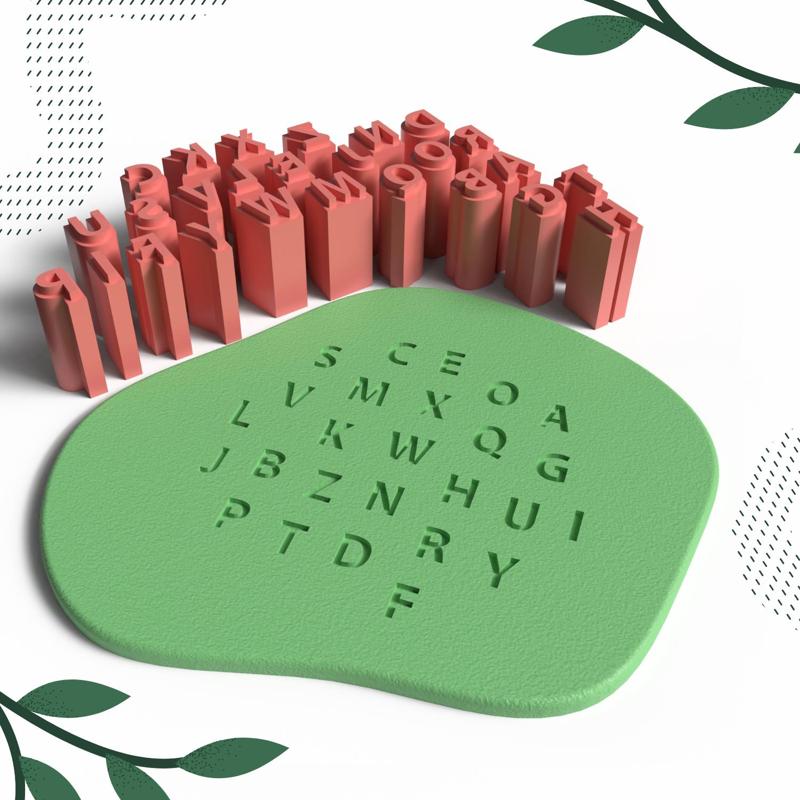 CLAY STAMP NO.44 | DIGITAL STL FILE | 1 SIZE