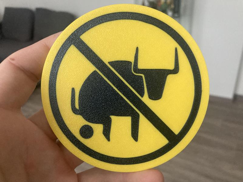 No bullshit coaster