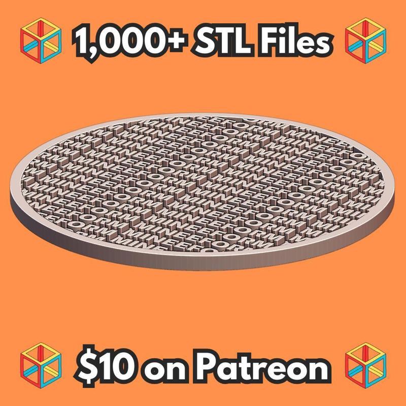 4 Inch Coaster Branded with Company Name MineeForm FDM 3D Print STL File