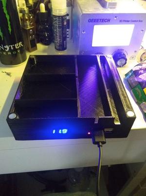 carp fishing table tidy/charging box 12v