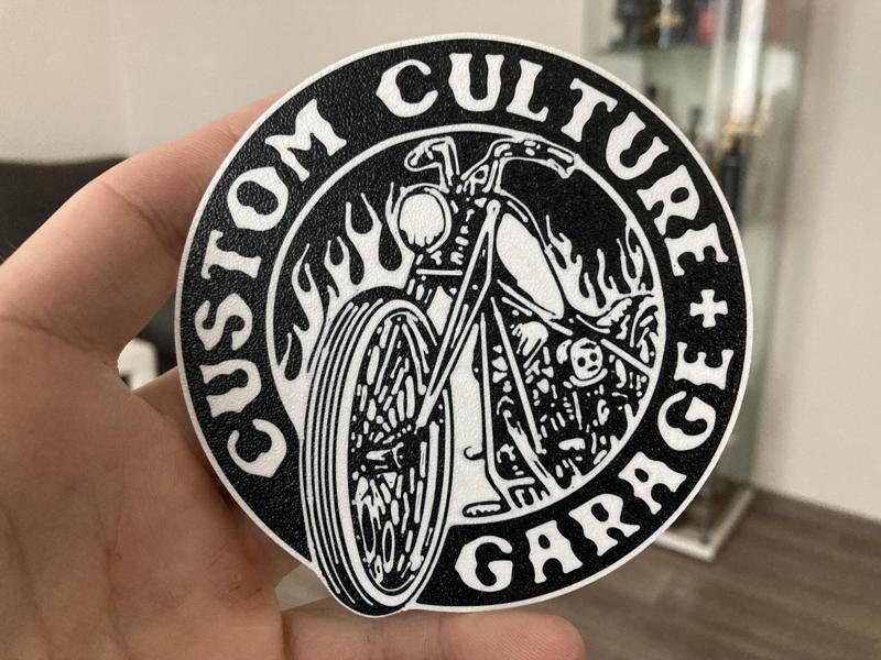 Custom culture garage coaster