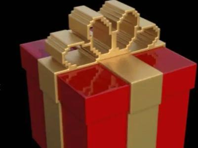 Pixel gift box
