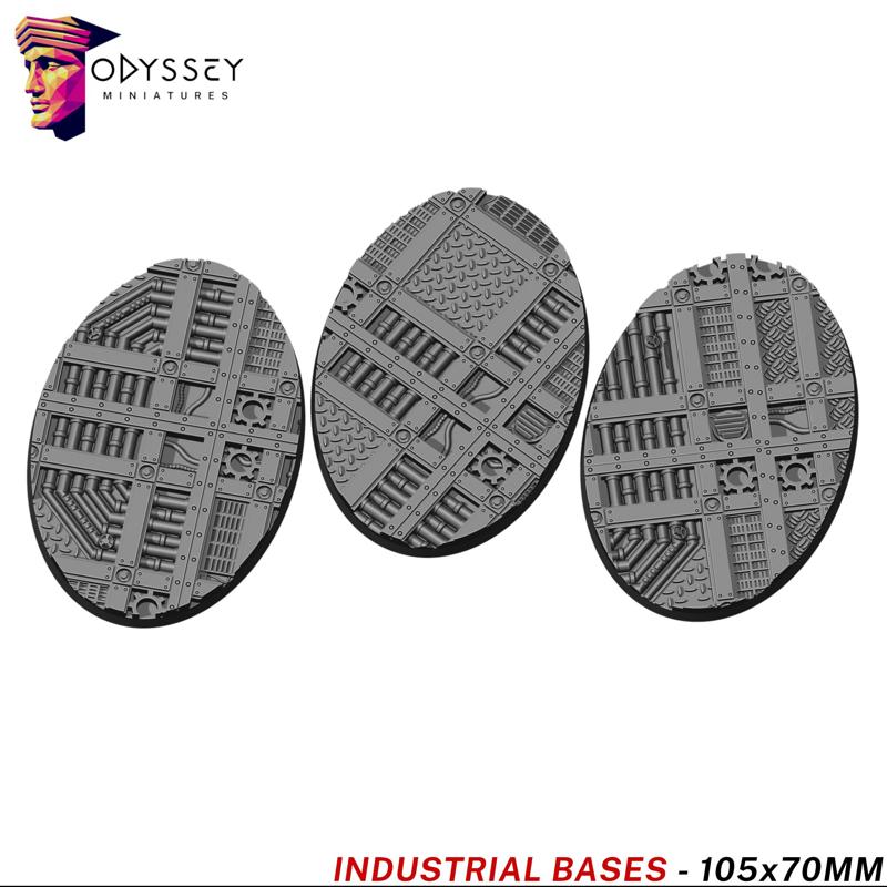 Industrial Bases - Oval 105x70mm