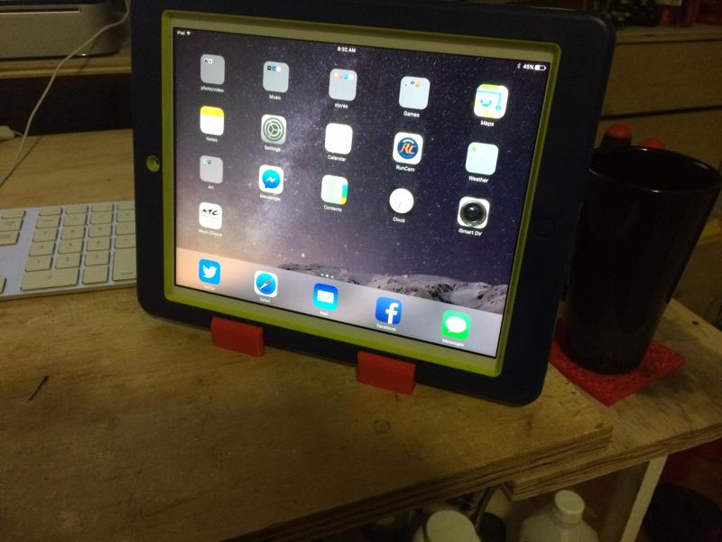 Tablet with case stand