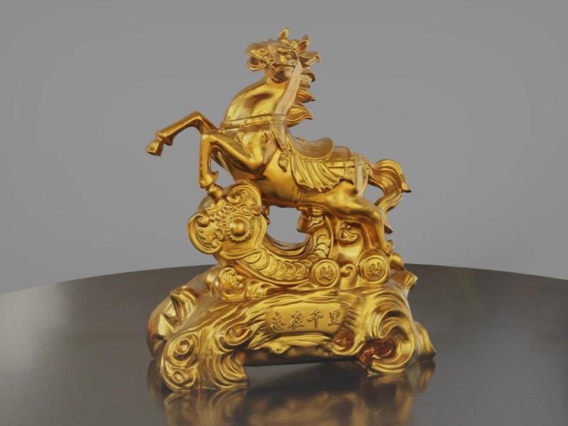 Aspiring for Thousands of Miles, Auspicious Fortune Horse