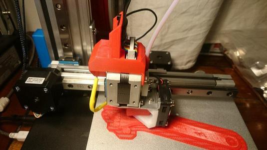 Cetus 3D extruder PCB cover with strain relief