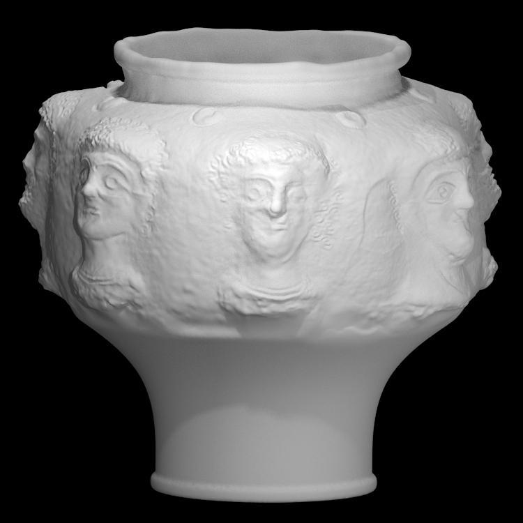 Vase deocrated with Busts at The Grand Curtius Liege, Belgium