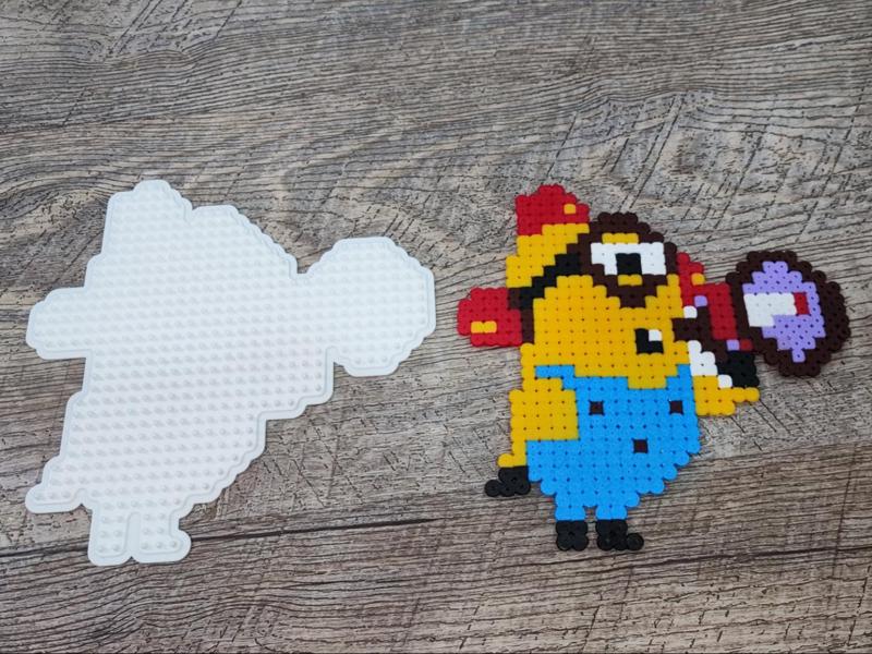 Minion Carl Megaphone  Hama Pearls beads plate