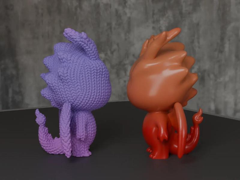 Baby Dragon (including regular and knitted versions)