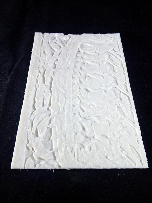 Section of the bas-relief of Bayon depicting a Naval Battle at The Musée Guimet, Paris