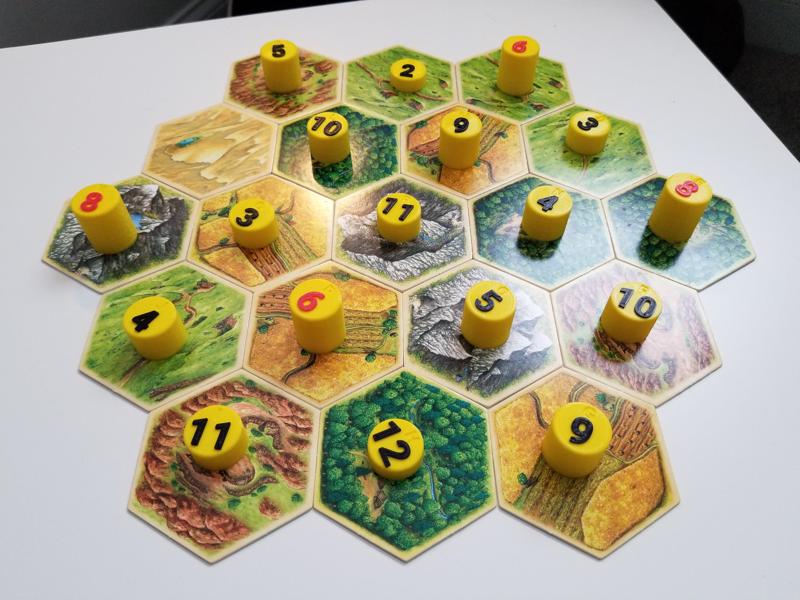 Settlers of Catan Resource Number Tokens