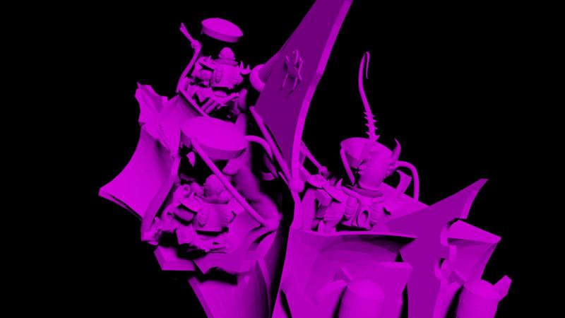 Evil Space Elf Gun Ship by Kliti