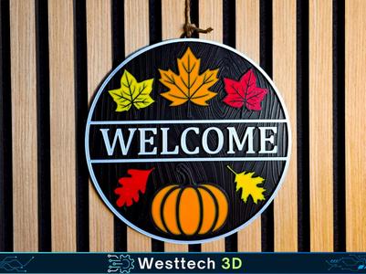 Autumn Welcome Sign