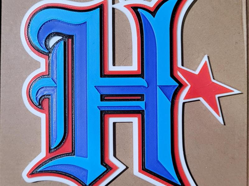 TEXANS 2024 HTOWN BIG STAR MOD 3DLogo 180mm series
