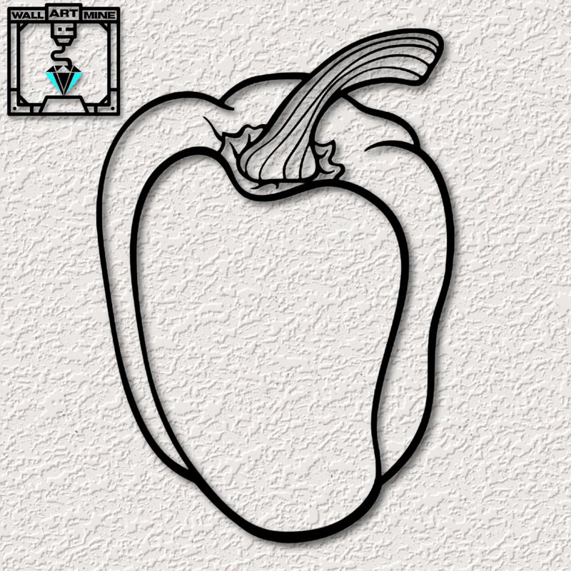 realistic food wall art bell pepper wall decor autumn decoration