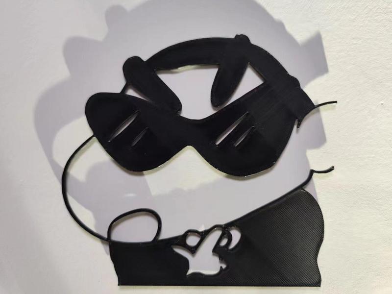 Crayon Shin-chan Black and White Decorative Painting