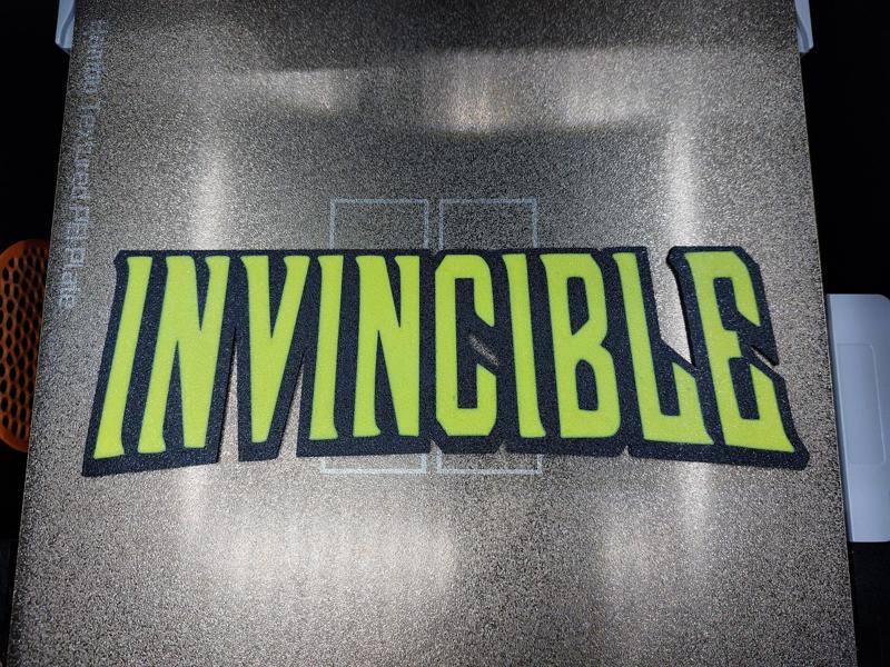 Logo INVINCIBLE art mural