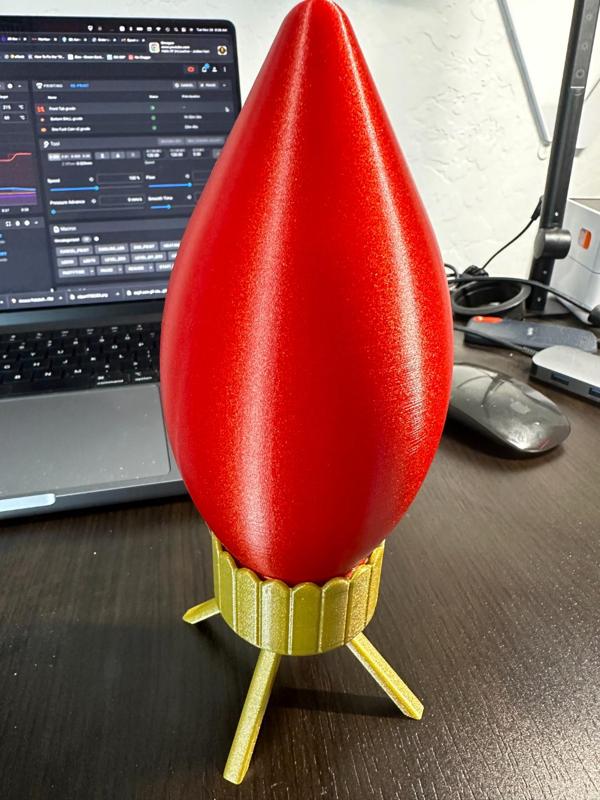 Classic Tall Christmas Bulb Figurine, statue, stash container