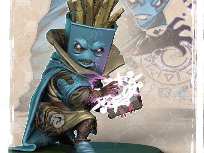 Food Soldier - Fries Wizard (Multipart with Base) (Add your own supports)