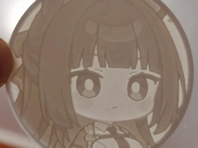 Zero Zone Q-version adorable Hoshimi Aya lithophane badge