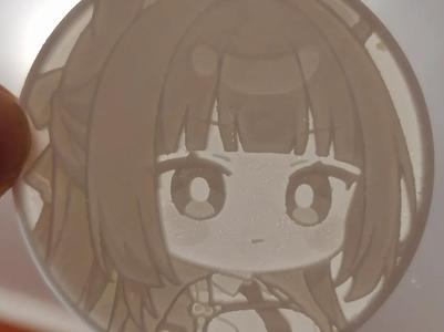 Zero Zone Q-version adorable Hoshimi Aya lithophane badge