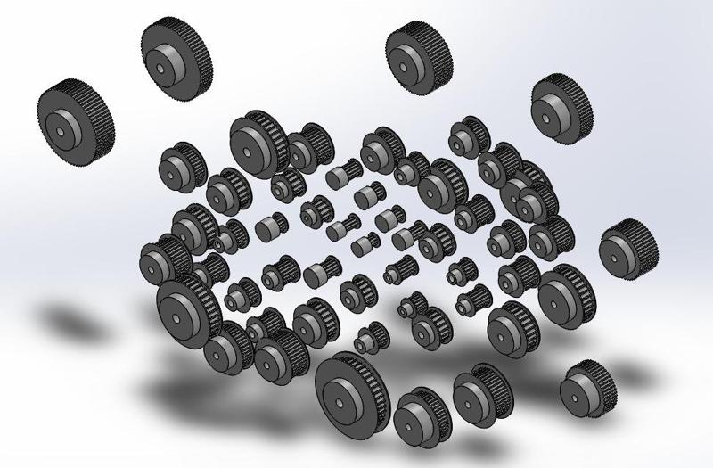  HTD toothed belt wheel *fine resolution*