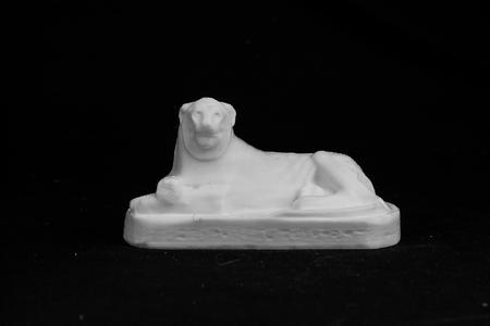 Red Granite Figure of a Lion at The British Museum, London