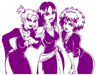 The Hex Girls stencil