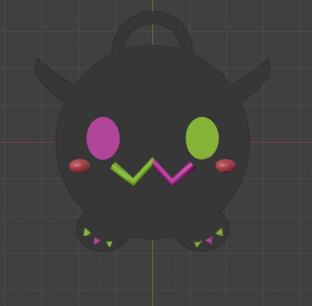 hololive tokoyami towa bibi keychain