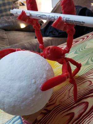 Tinkercad Posable Crab