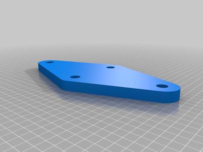 Gen 3 Montero Hitch Bracket template