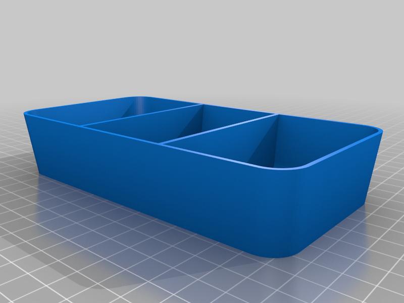 3-section tray for bits (153 x 81 x 30)