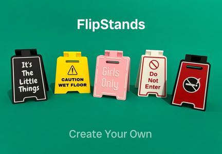 FlipStands - Customizable Standing Signs