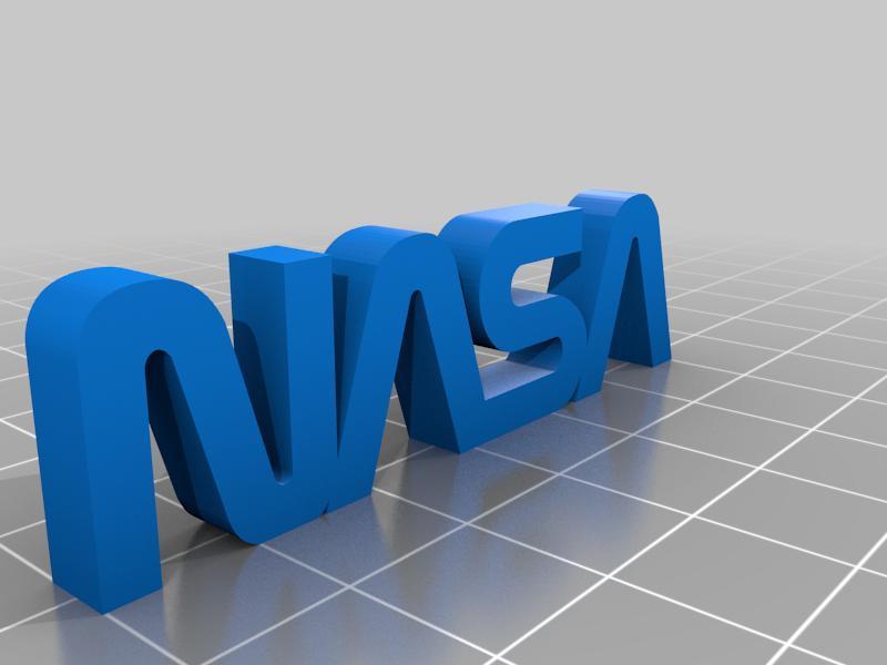NASA Lettering & Stand