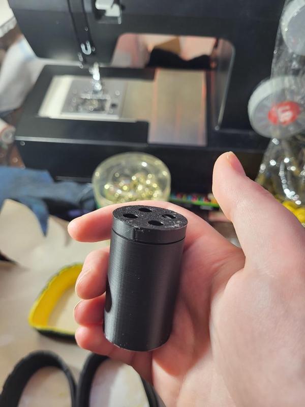 Jingle tube for costumes and plushies