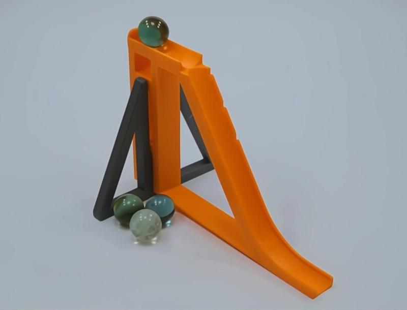 Modified marble ramp for table use