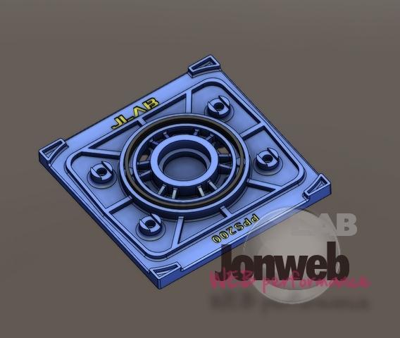 Orbital sand plate compatible with Parkside PPS 200 B2