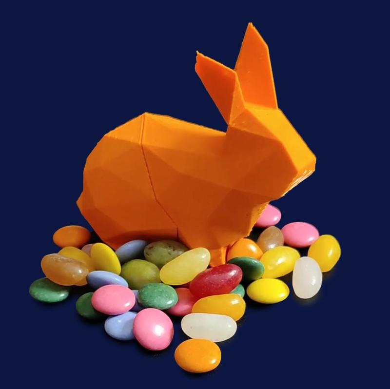 Low poly Easter bunny